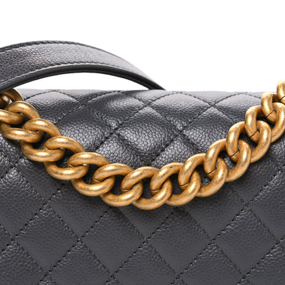 Chanel Caviar Quilted Small Boy Flap Dark Grey 8 of 11