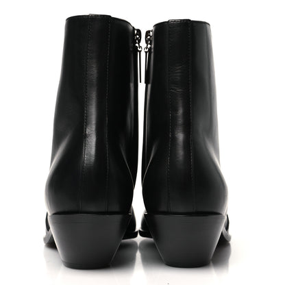 Saint Laurent Calfskin West 45 Chelsea Boots 37 Black 6 of 10