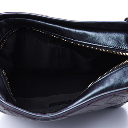 Chanel Iridescent Aged Calfskin Quilted Medium Gabrielle Hobo Black 4 of 17