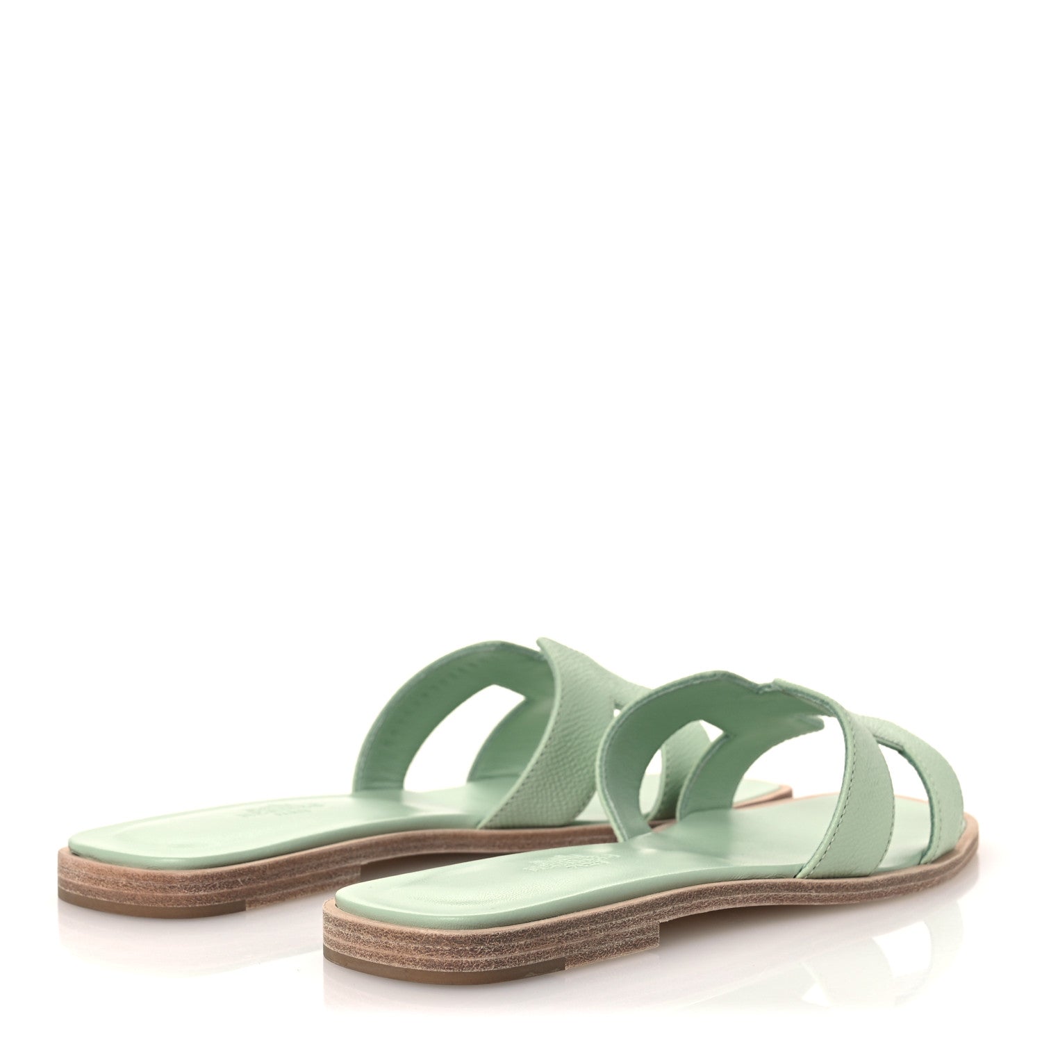 Hermes Epsom Oran Sandals 36 Vert Jade 5 of 12