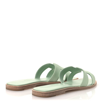 Hermes Epsom Oran Sandals 36 Vert Jade 5 of 12