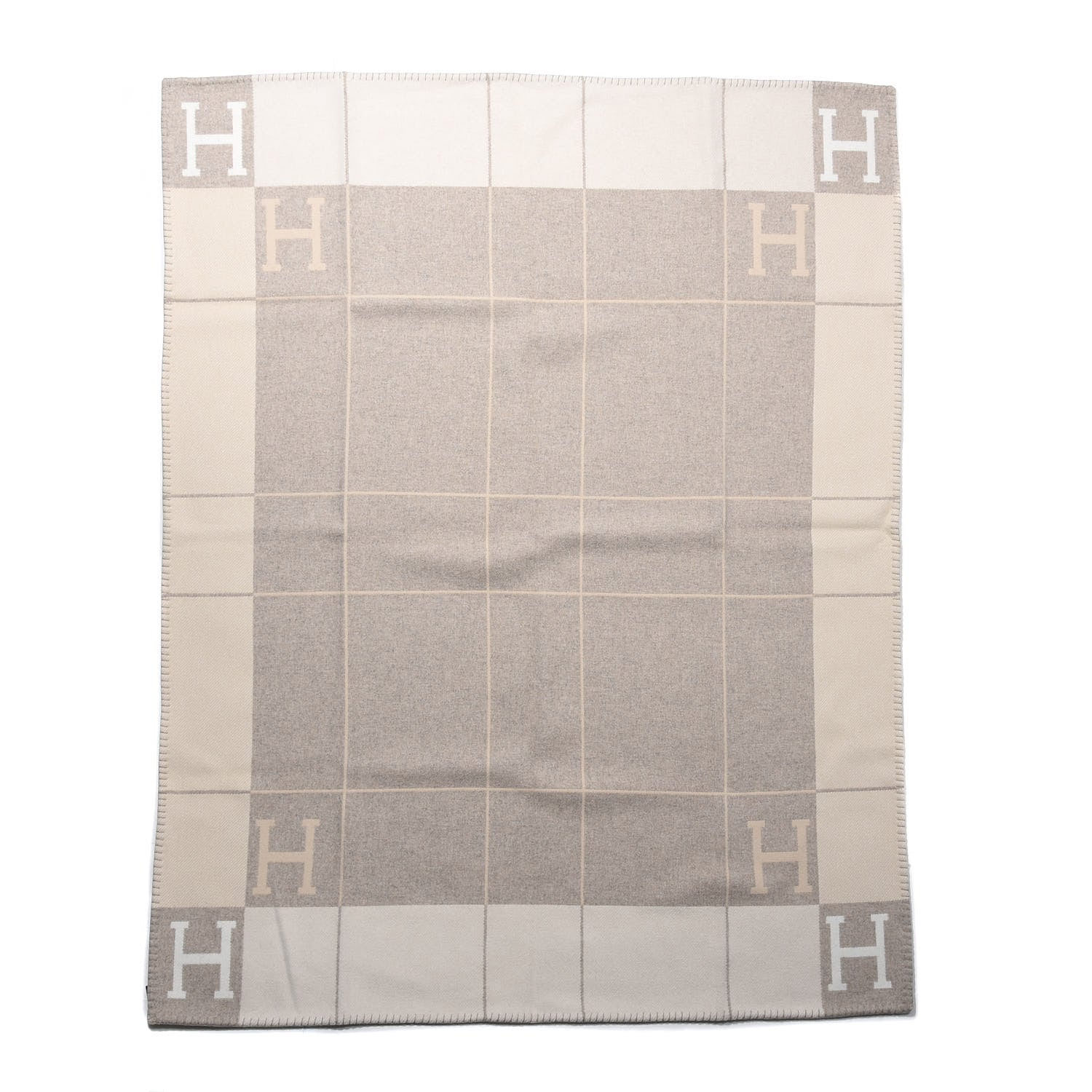 Hermes Wool Cashmere Avalon III Blanket Coco Camomille 1 of 3