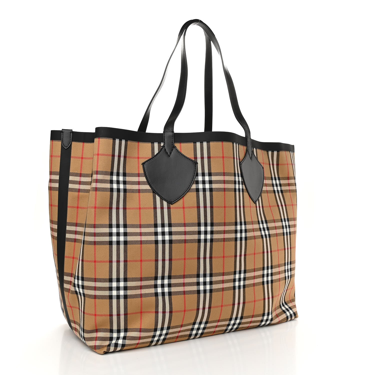 Burberry Vintage Check Extra Large The Giant Reversible Tote Antique Yellow 4 of 19