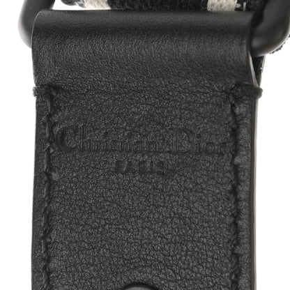 Christian Dior Canvas Embroidered Shoulder Strap Black Ultramatte 4 of 5