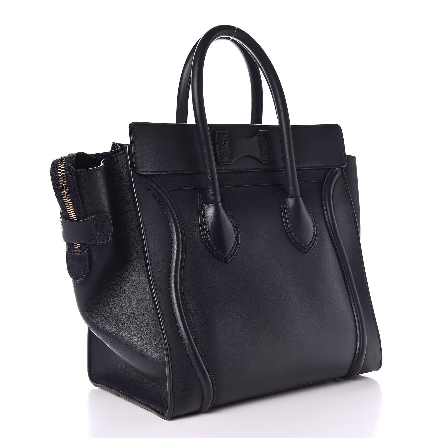 Celine Smooth Calfskin Mini Luggage Navy Blue 3 of 8