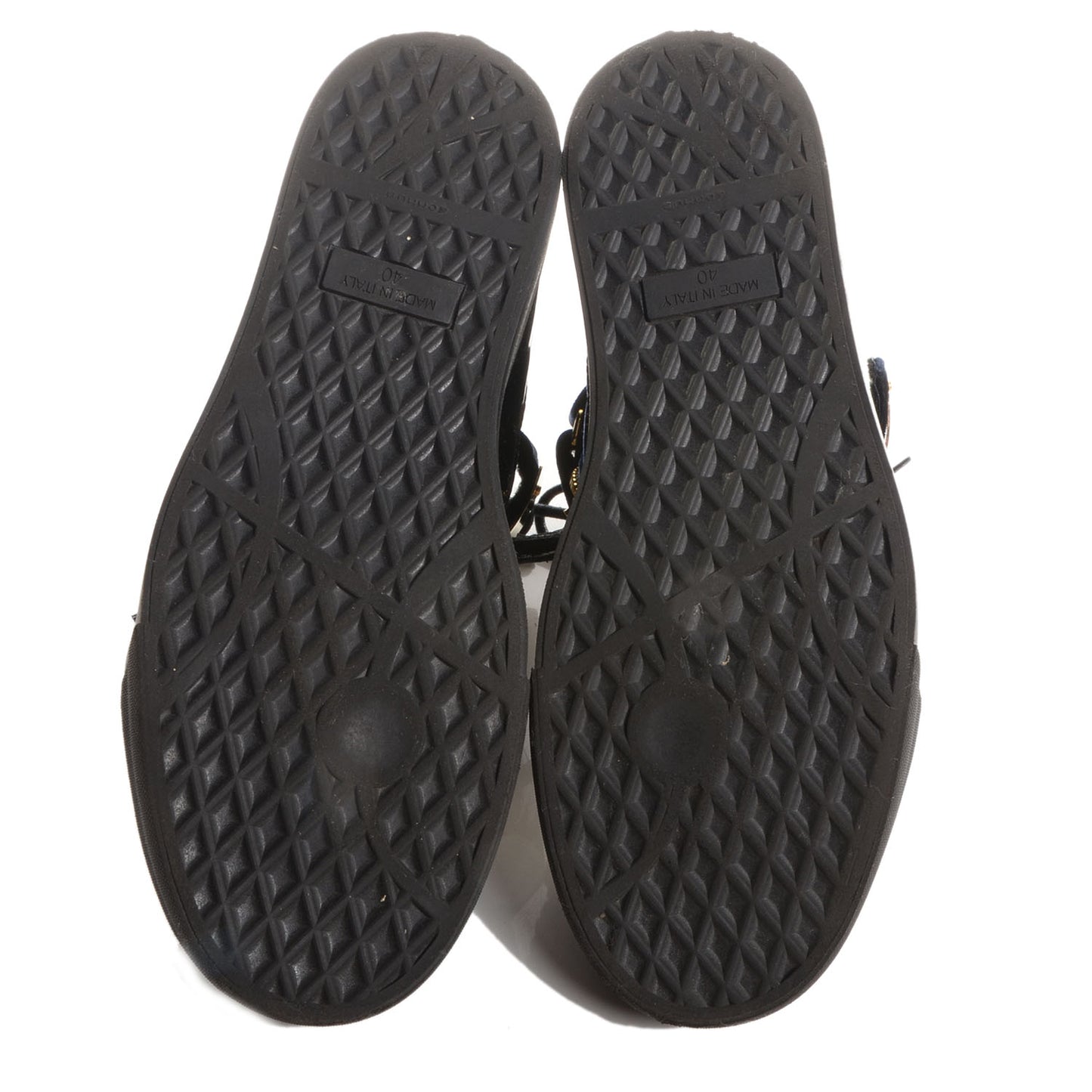 GIUSEPPEZANOTTIPatentVelvetCobySneakers40BlackNavy