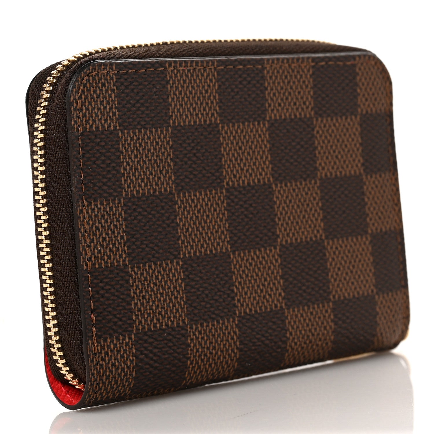 Louis Vuitton Damier Ebene 2021 Christmas Animation London Zippy Coin Purse Red 3 of 9