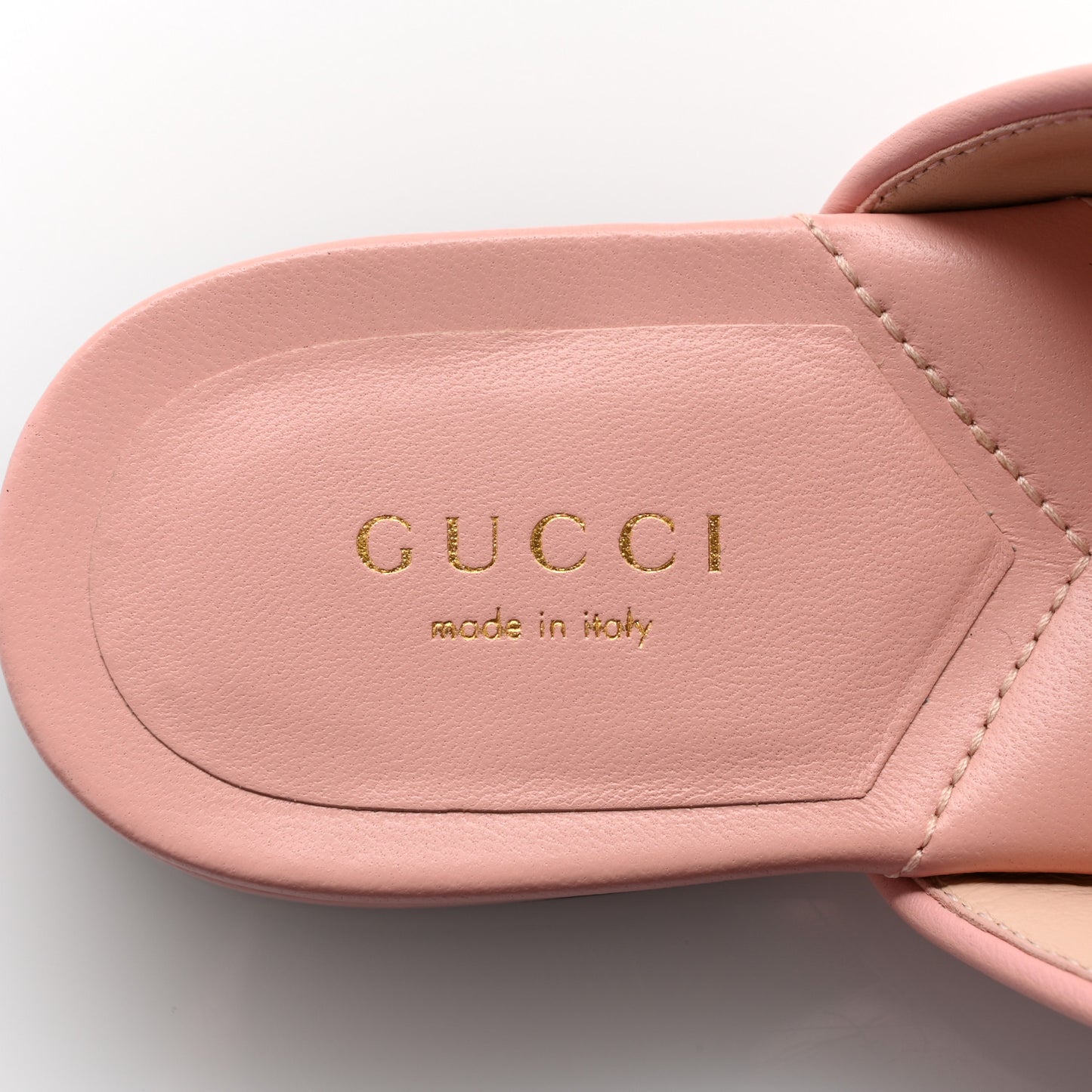 Nappa Charlotte Double G Marmont Thong Sandals 37 Perfect Pink