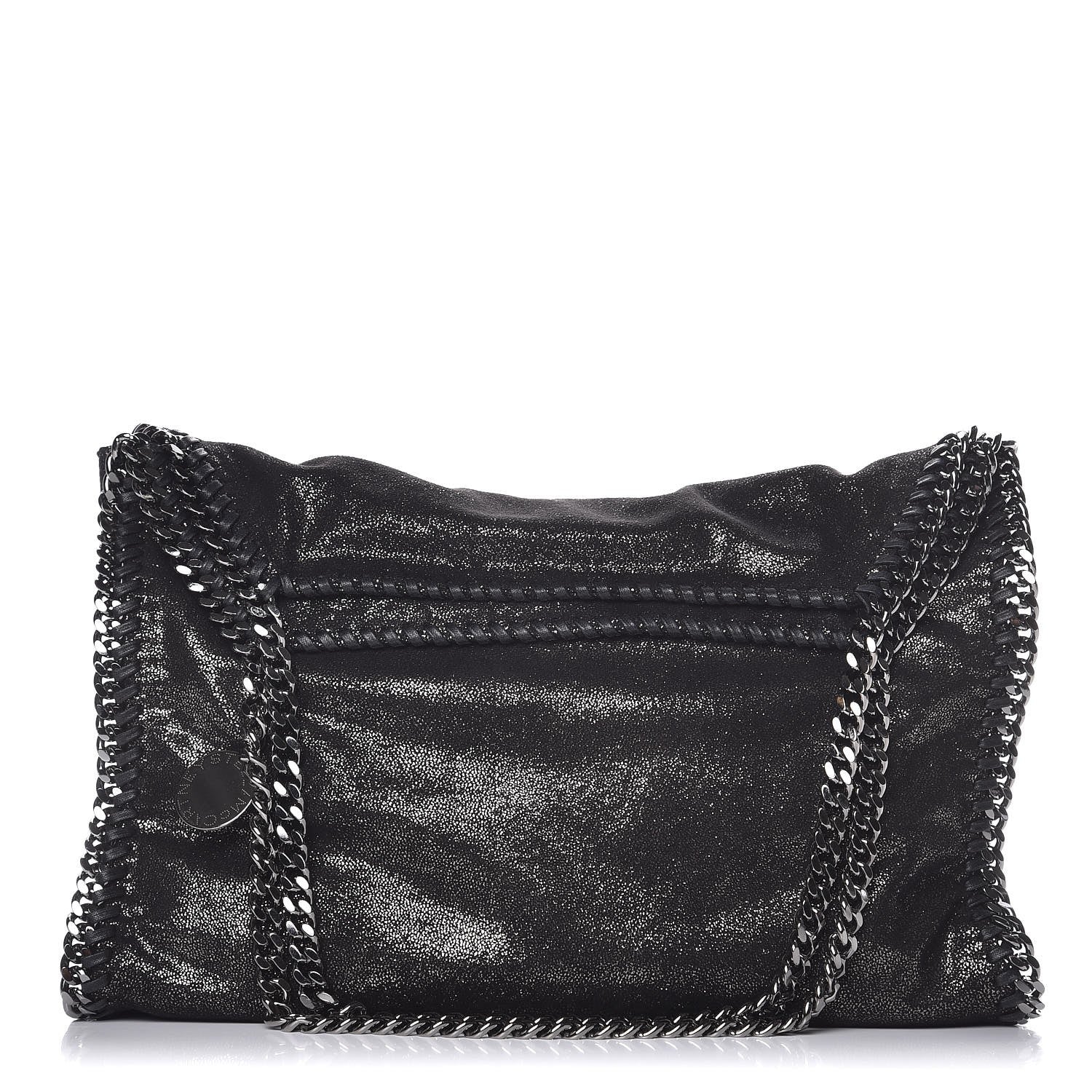 Stella McCartney Metallic Shaggy Deer Small Falabella Tote Black 1 of 11