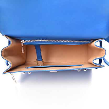 Delvaux Calfskin MM Tempete Satchel Satin Electric 5 of 14