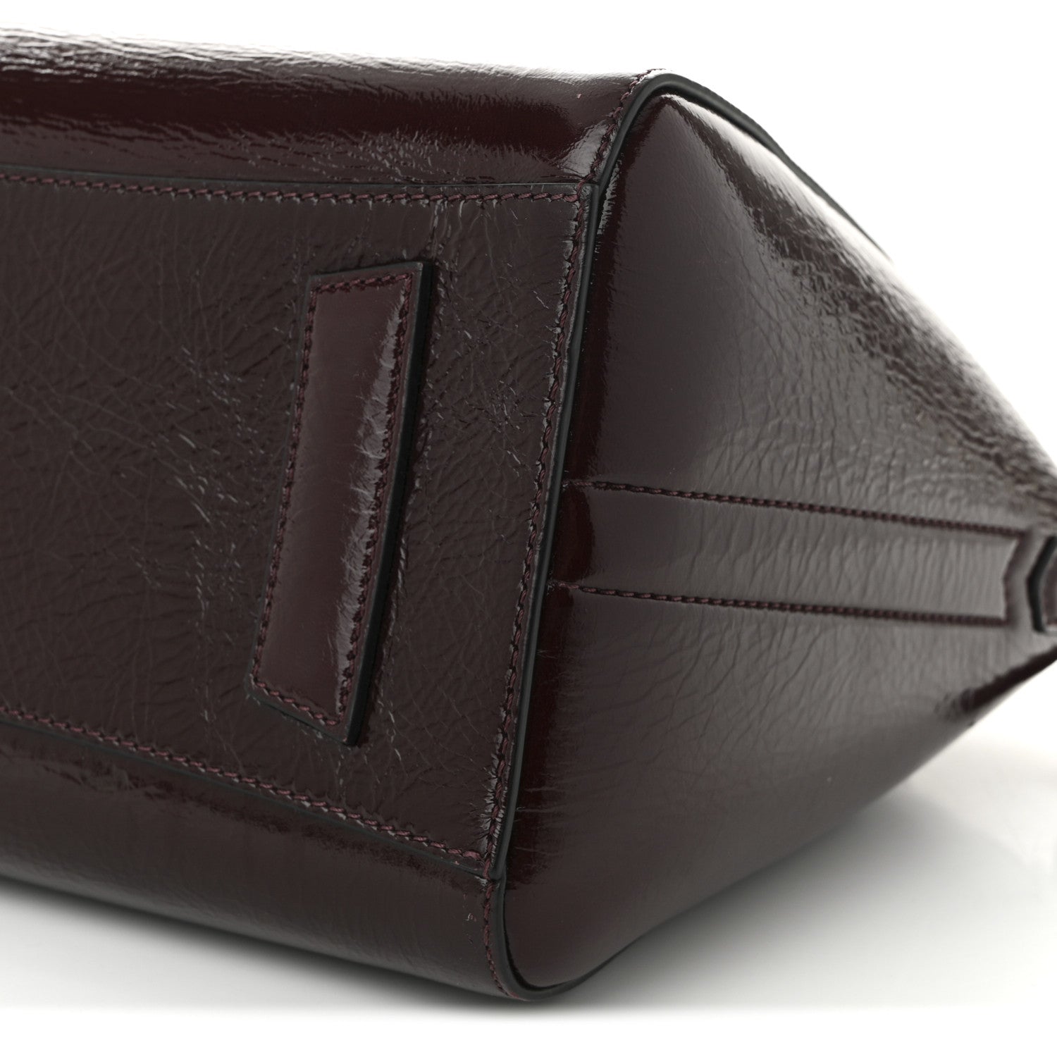 Givenchy Crinkled Patent Calfskin Small Antigona Aubergine 10 of 10
