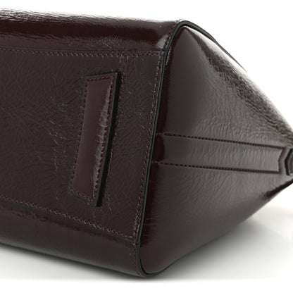 Givenchy Crinkled Patent Calfskin Small Antigona Aubergine 10 of 10