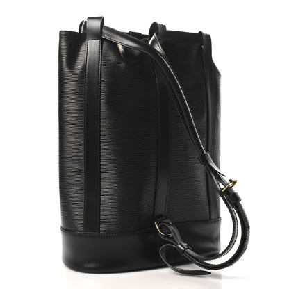 Louis Vuitton Epi Randonnee PM Black 3 of 10
