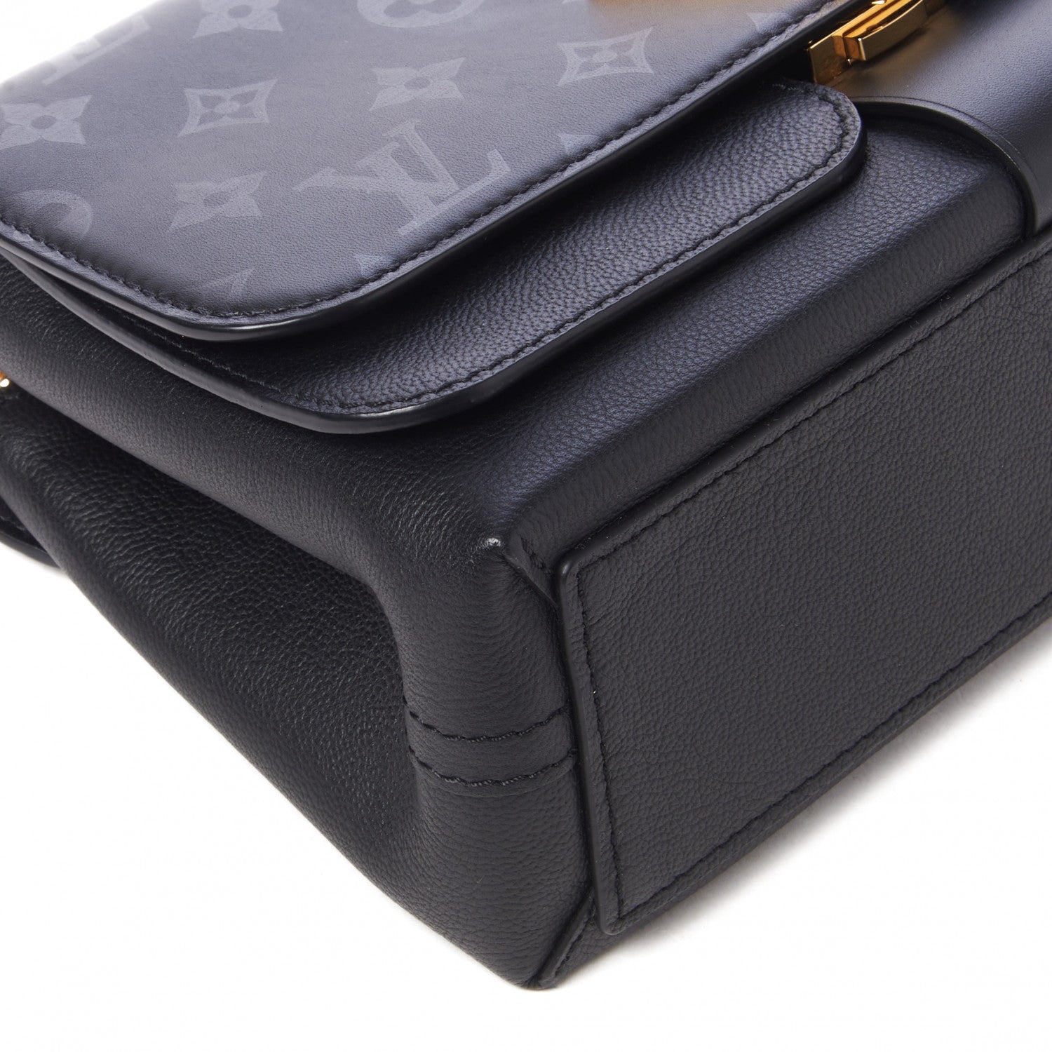 Louis Vuitton Monogram Cuir Plume Ecume Very Chain Bag Black 5 of 9