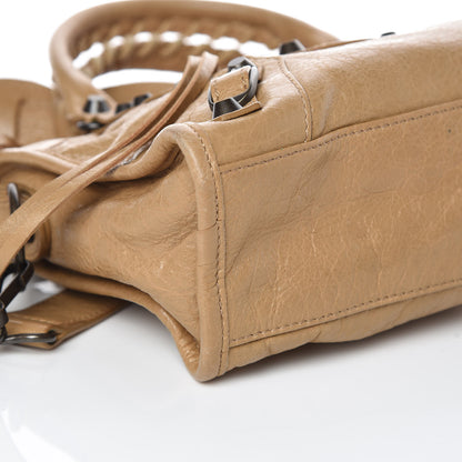 Balenciaga Agneau Classic Hardware Mini City Beige Nougatine 5 of 11