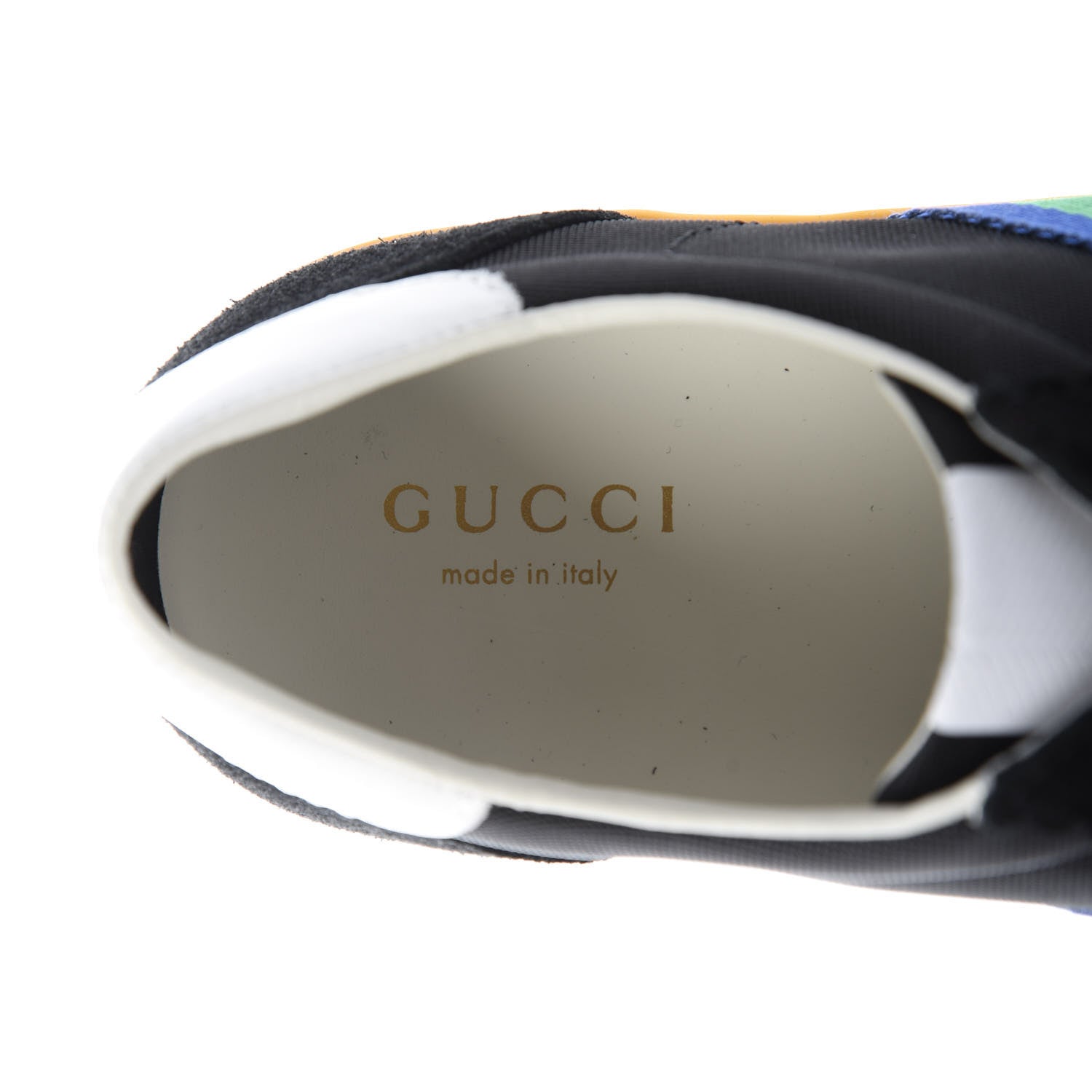 Gucci Suede Rainbow Womens G74 Sneakers 35 Black 7 of 10
