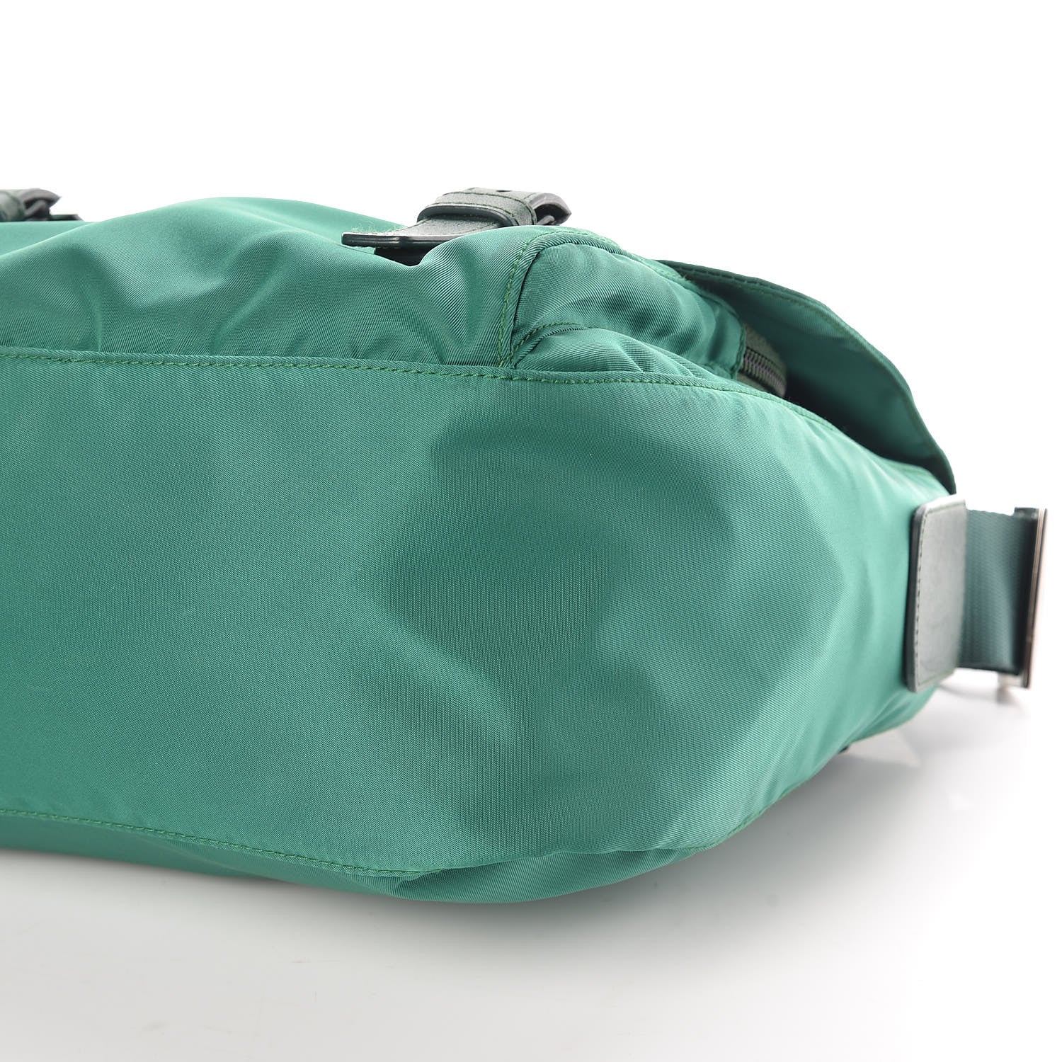 Prada Nylon Vela Saffiano Messenger Bag Oleandro 9 of 9