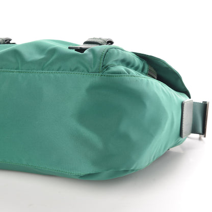 Prada Nylon Vela Saffiano Messenger Bag Oleandro 9 of 9