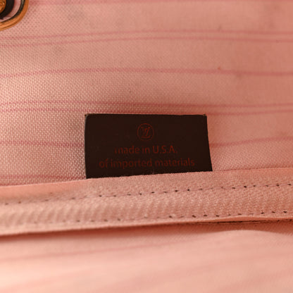 Louis Vuitton Damier Ebene Neo Neverfull MM Rose Ballerine 7 of 22