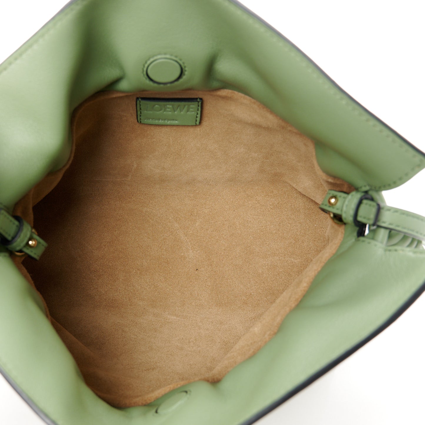Calfskin Mini Flamenco Knot Clutch Rosemary