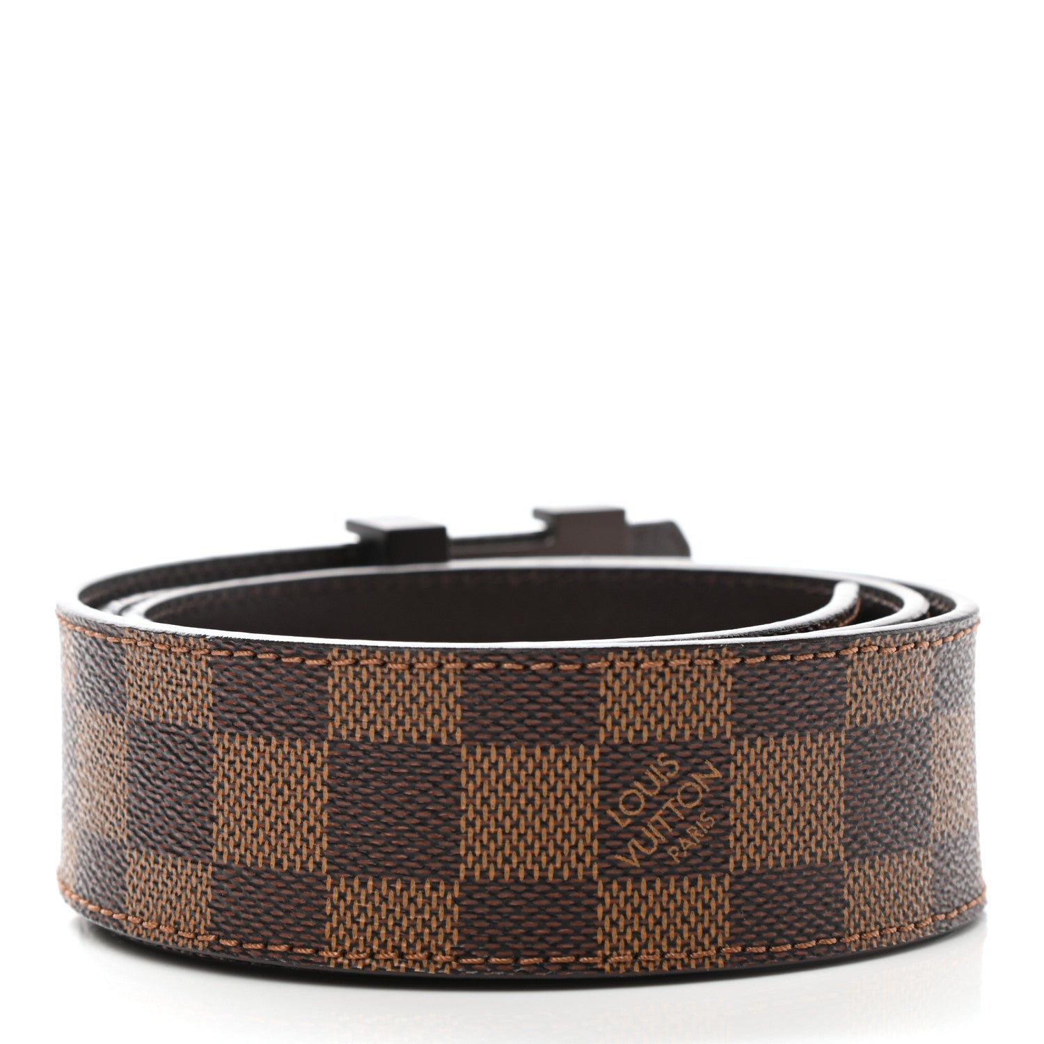 Louis Vuitton Damier Ebene 40mm LV Initiales Belt 85 34 2 of 10