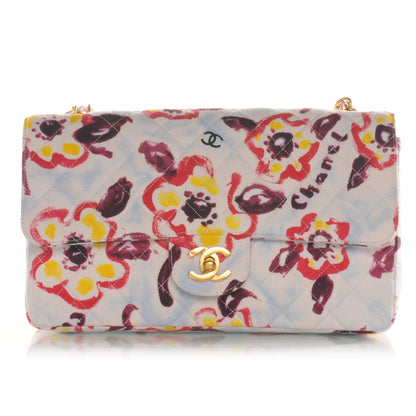 Chanel Canvas Camellia Medium Flap 1 of 8