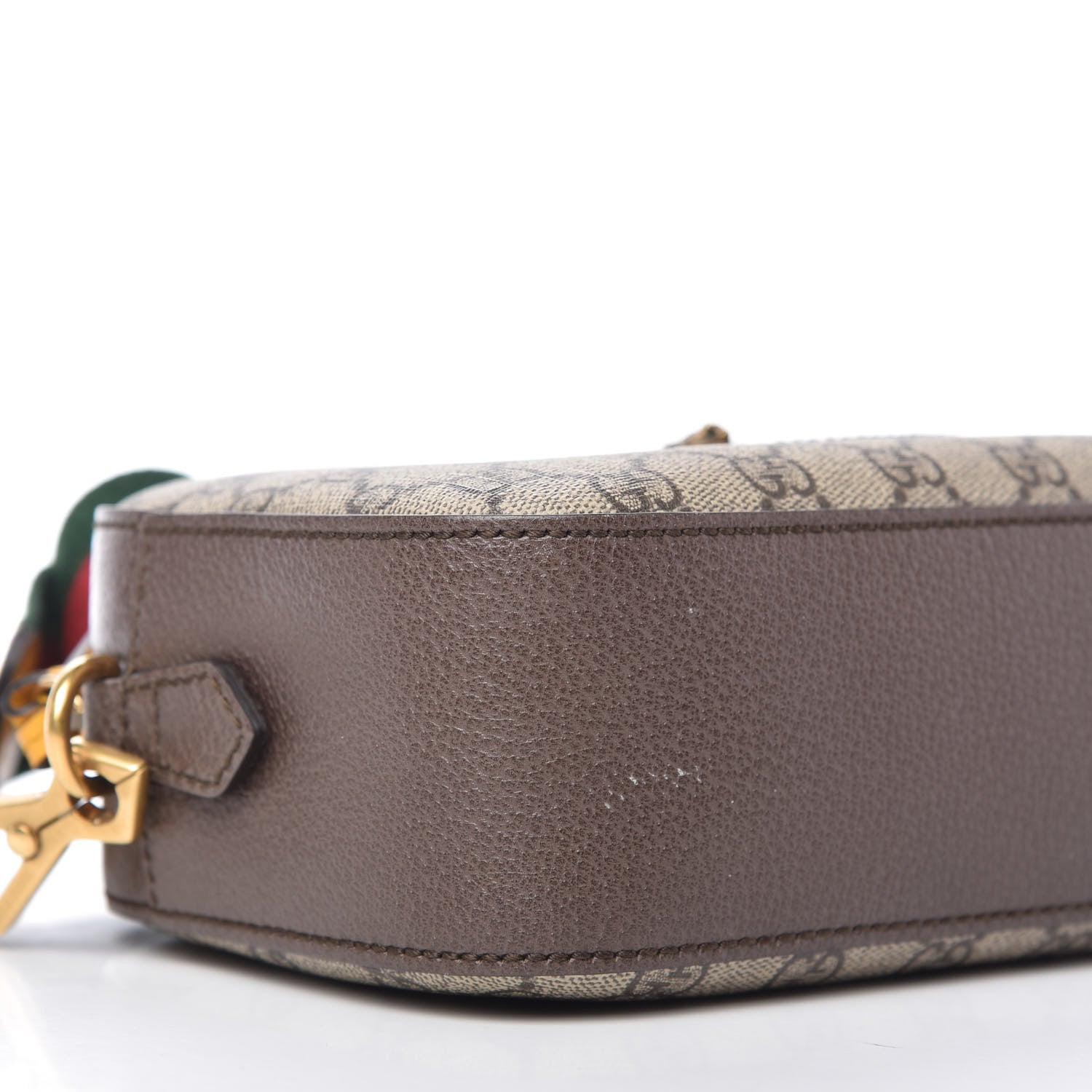 Gucci GG Supreme Monogram Web Neo Vintage Shoulder Bag Beige New Acero Crop 10 of 11