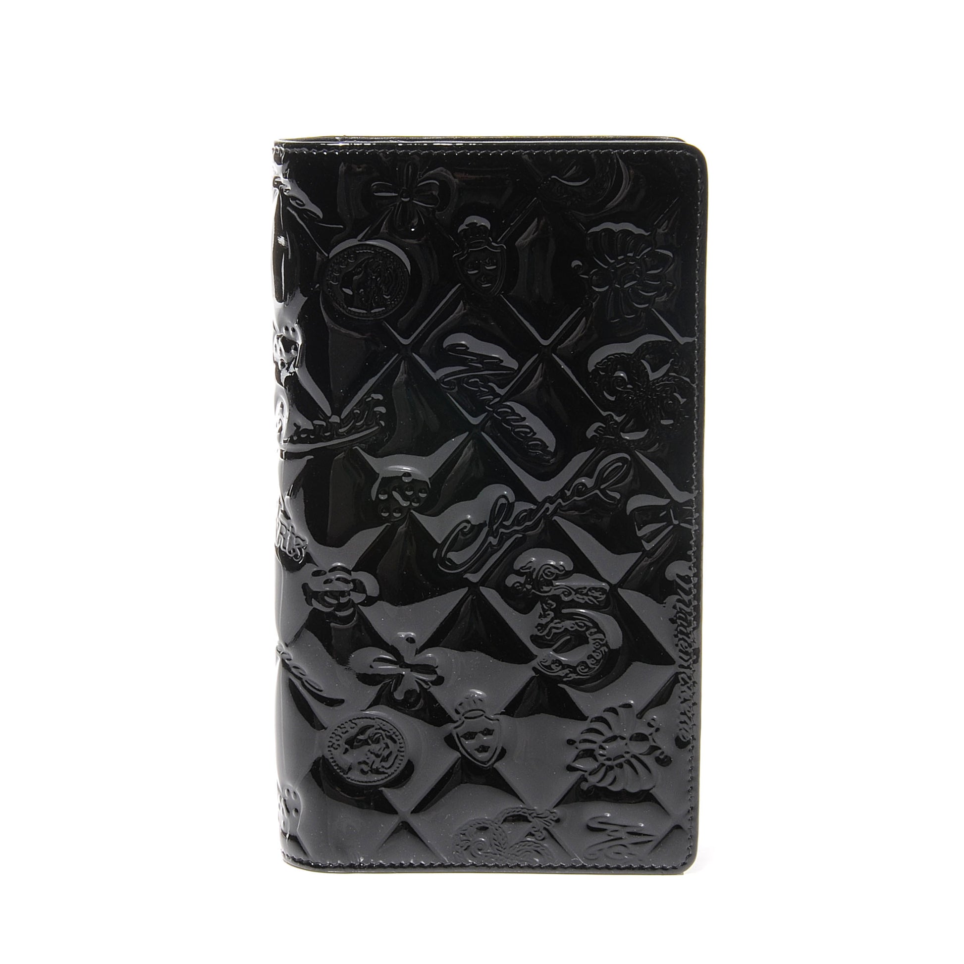 Chanel Patent Calfskin Lucky Symbols Yen Wallet Black 1 of 8
