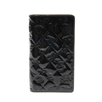 Chanel Patent Calfskin Lucky Symbols Yen Wallet Black 1 of 8