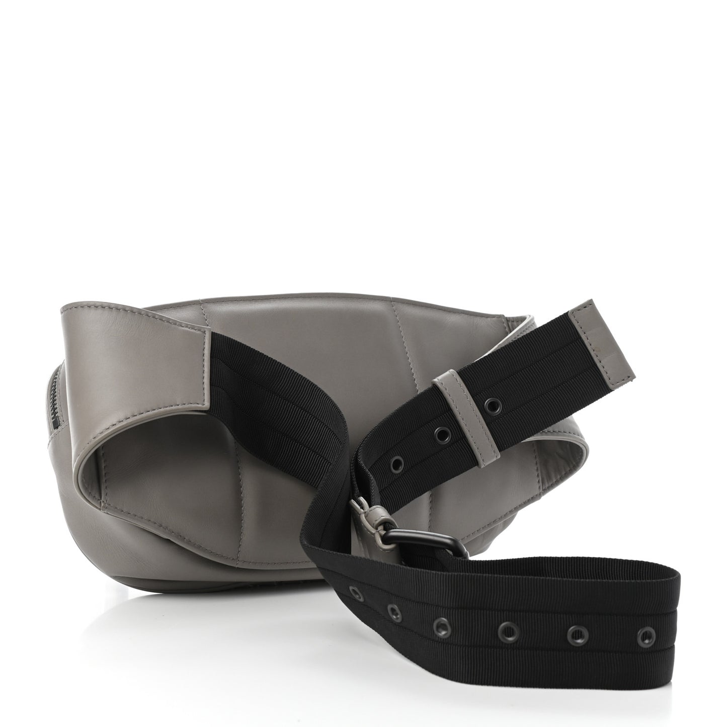 Nappa Intrecciato Belt Bag Dark Cement
