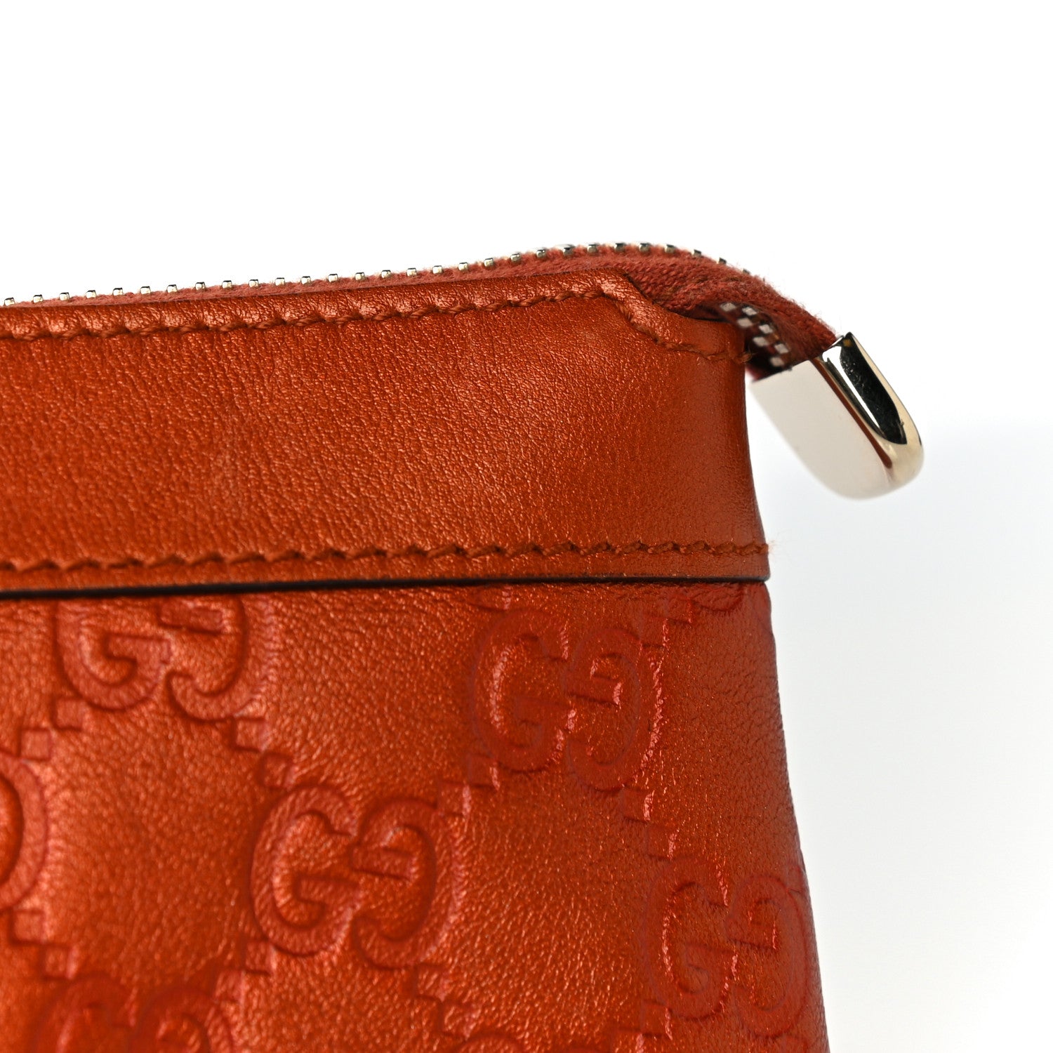 Gucci Guccissima Heart Wristlet Orange 14 of 16