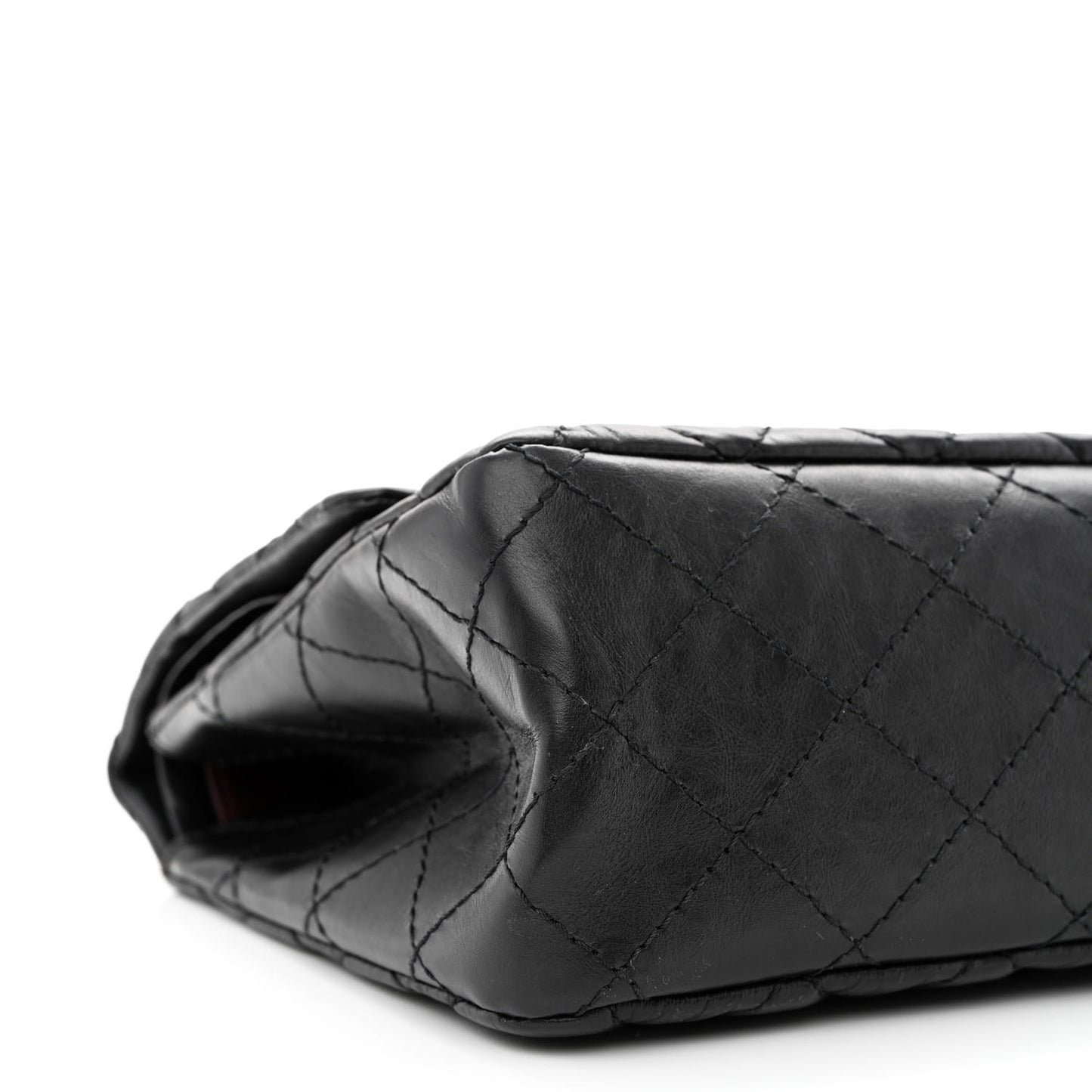 Aged Calfskin Quilted 2.55 Reissue 226 Flap Black