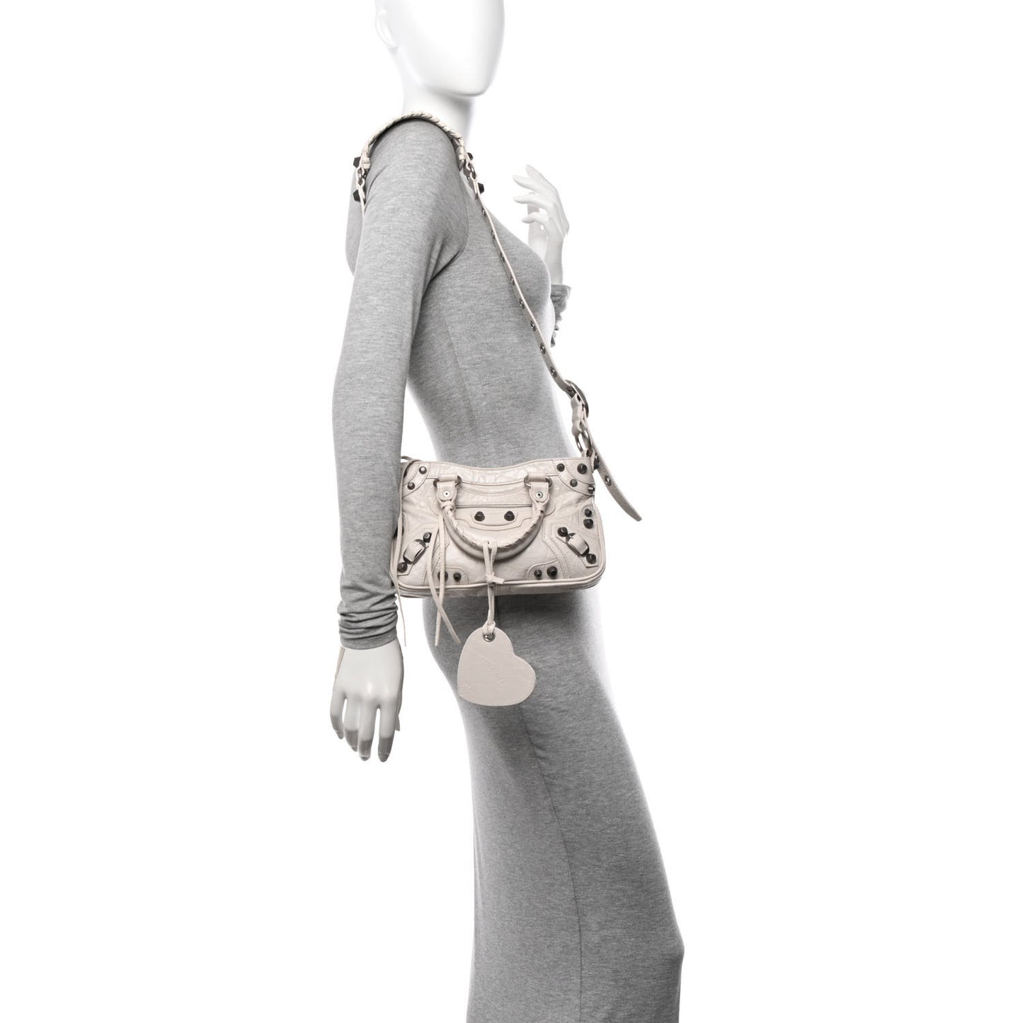 Agneau Arena Neo Cagole Mini Handbag White