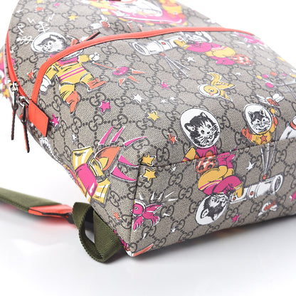 Gucci GG Supreme Monogram Space Cats Childrens Backpack 9 of 10