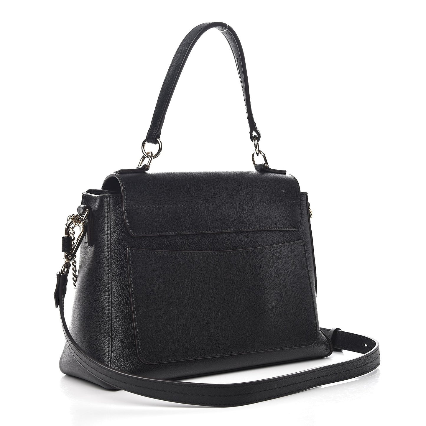 Calfskin Small Faye Day Shoulder Bag Black