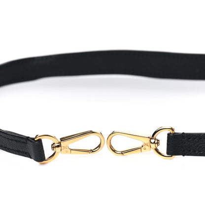 Louis Vuitton Calfskin Montaigne Shoulder Strap Black 3 of 4