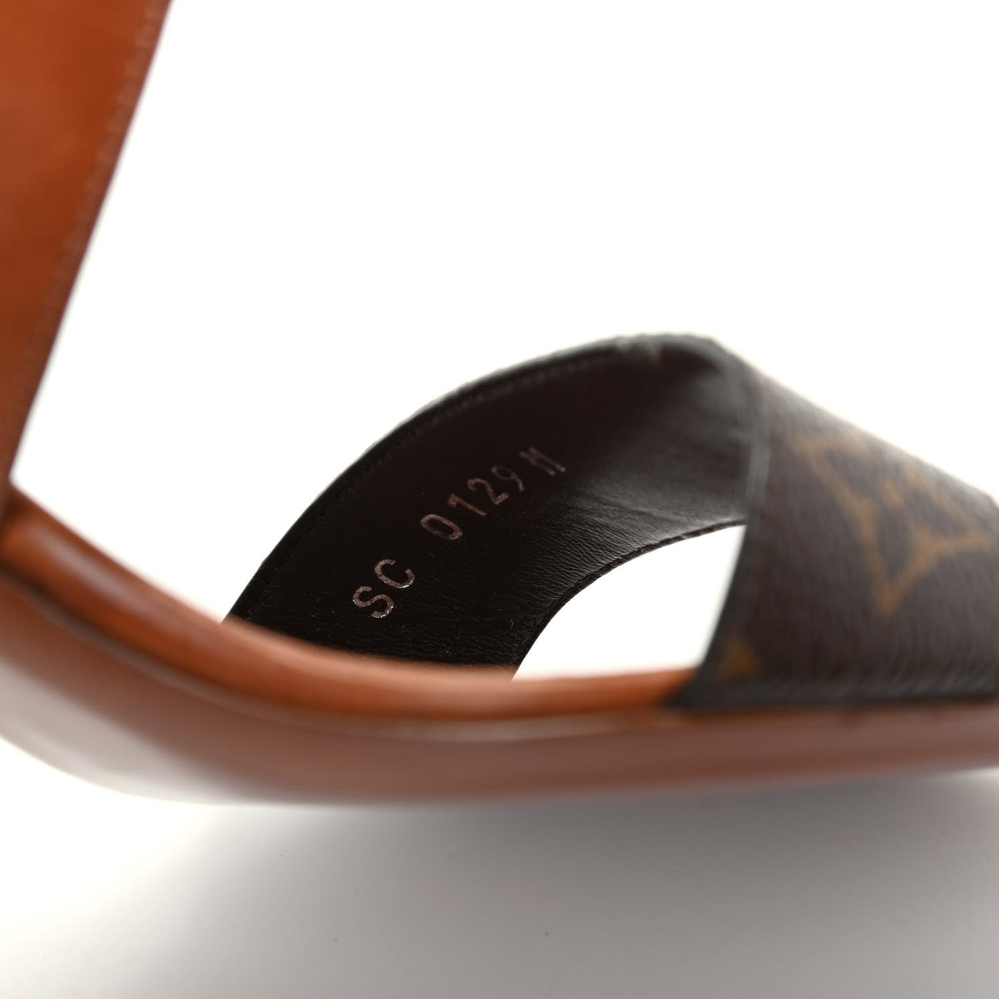 Calfskin Monogram Horizon Sandals 39 Cognac Brown
