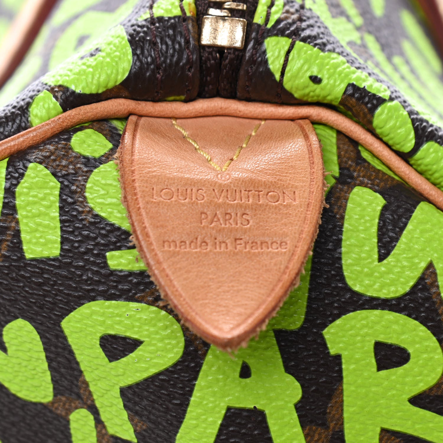 Louis Vuitton Monogram Graffiti Speedy 30 Green 8 of 9