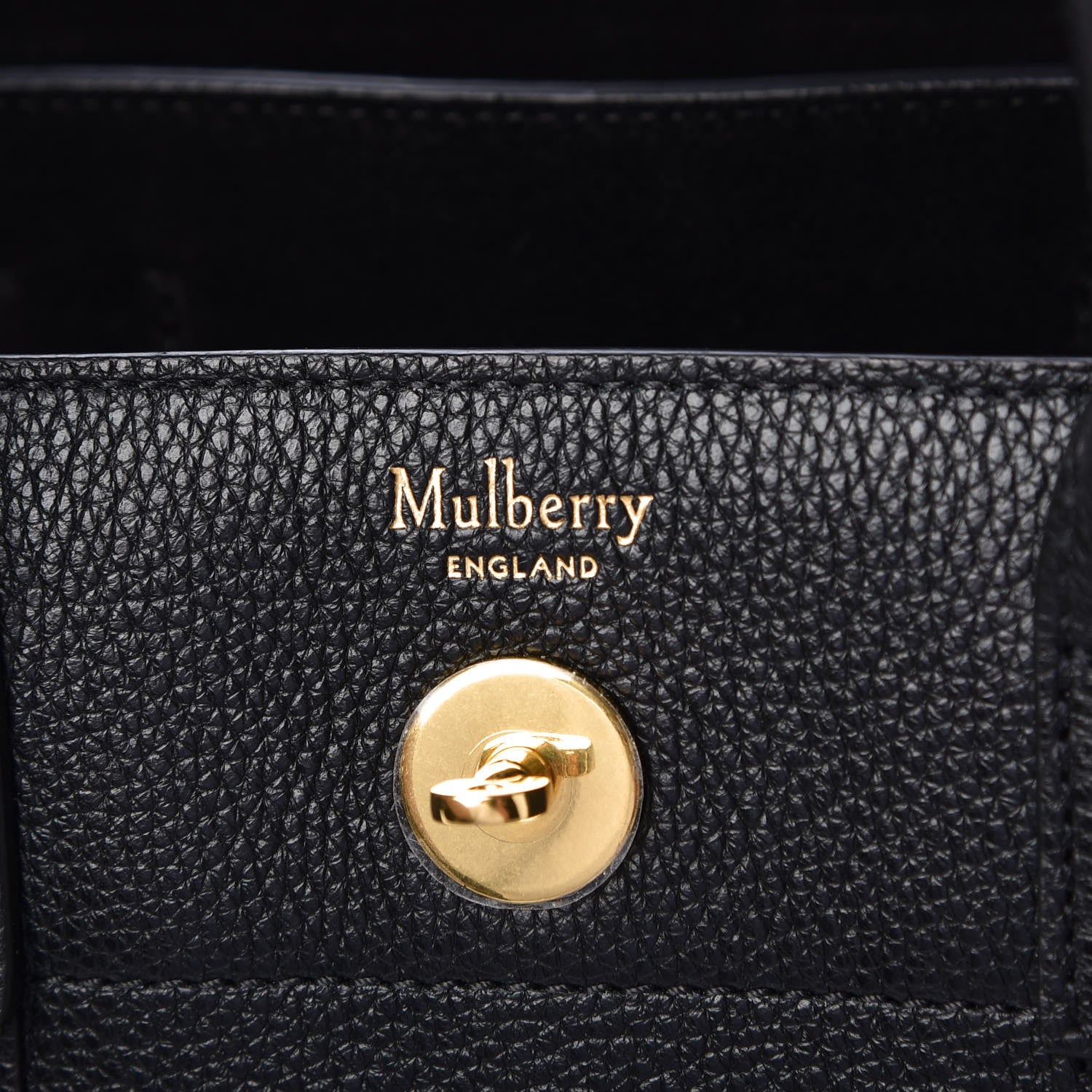 Mulberry Classic Grain Small New Bayswater Black 6 of 6