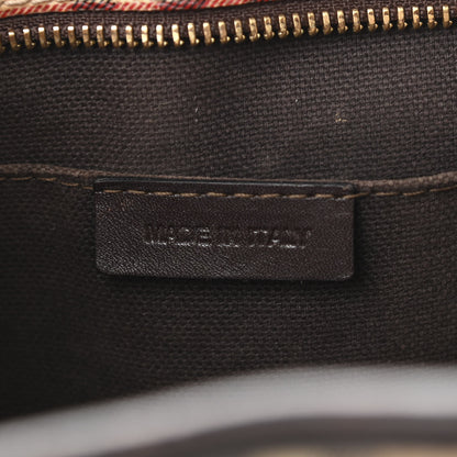 Burberry Haymarket Check Medium Regent Tote Chocolate 9 of 23