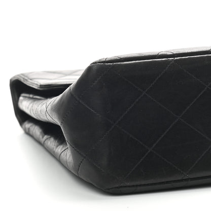 Chanel Lambskin Quilted XL Jumbo Single Flap Black 9 of 13