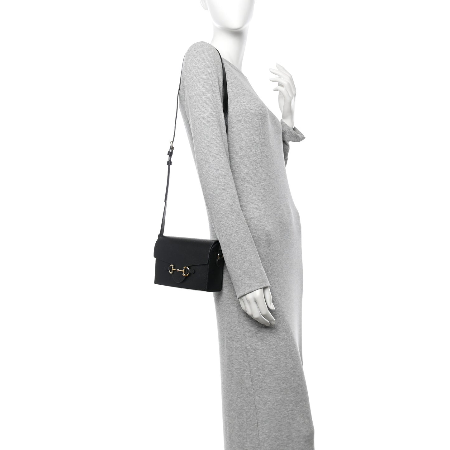Calfskin Horsebit 1955 Shoulder Bag Black