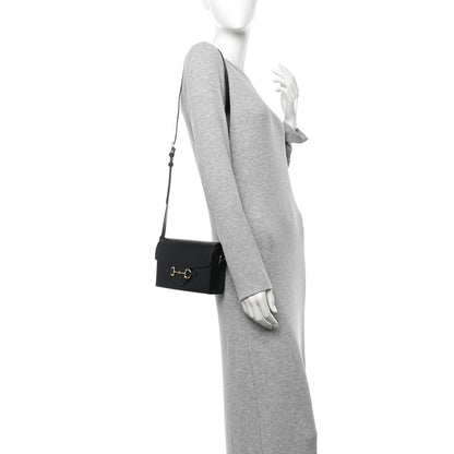 Gucci Calfskin Horsebit 1955 Shoulder Bag Black 2 of 10