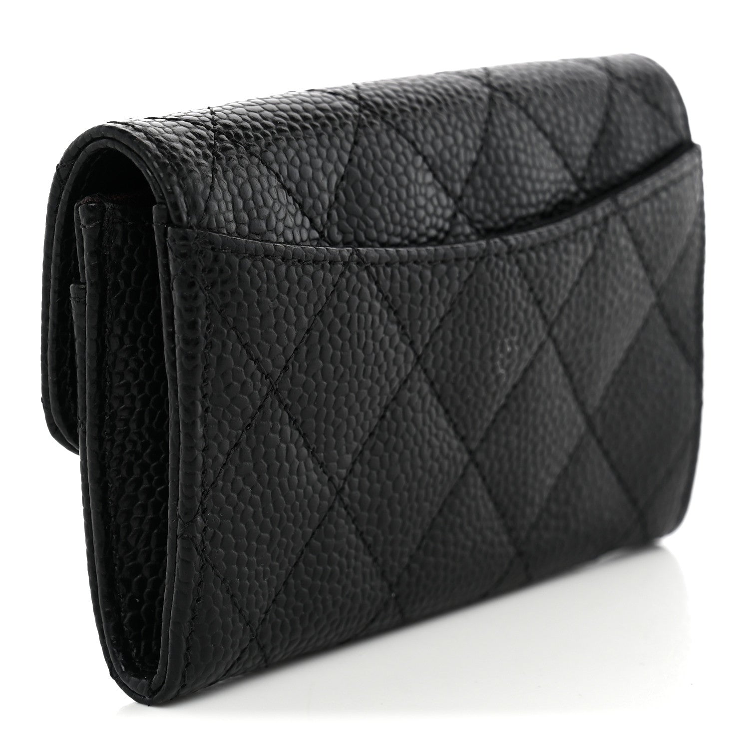 Chanel Caviar Quilted Flap Card Holder Black 3 of 10