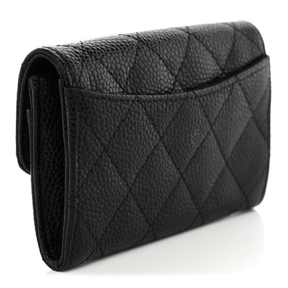 Chanel Caviar Quilted Flap Card Holder Black 3 of 10