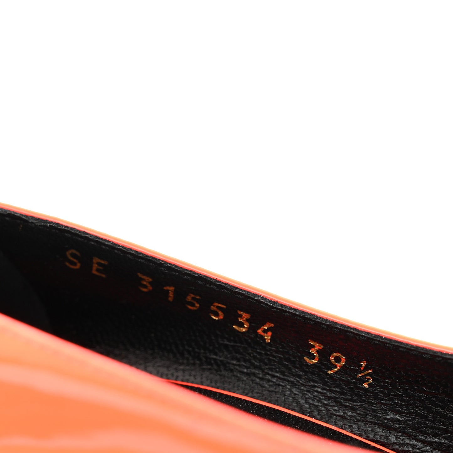 Patent Paris 105 Pumps 39.5 Orange Fluo