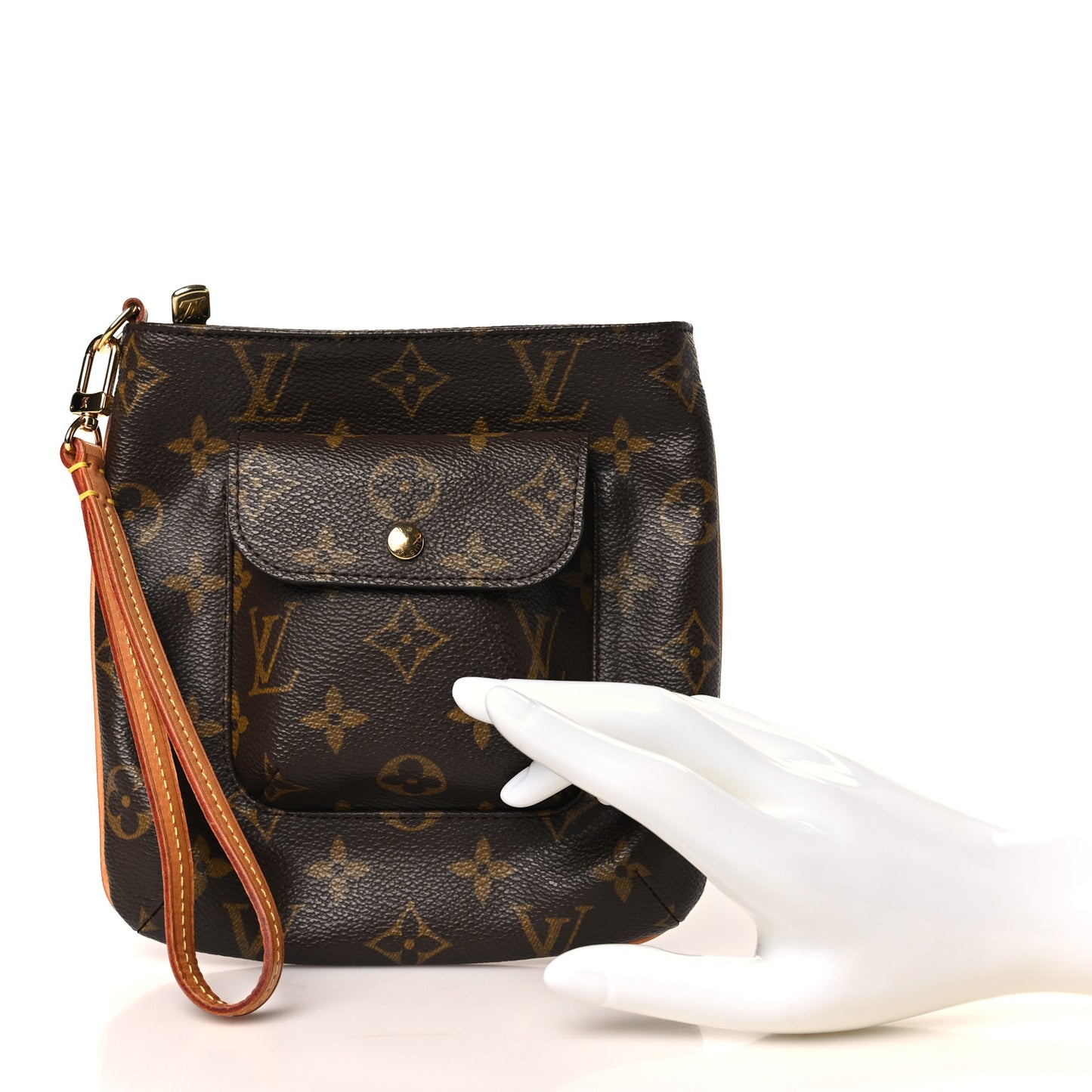 Monogram Partition Wristlet
