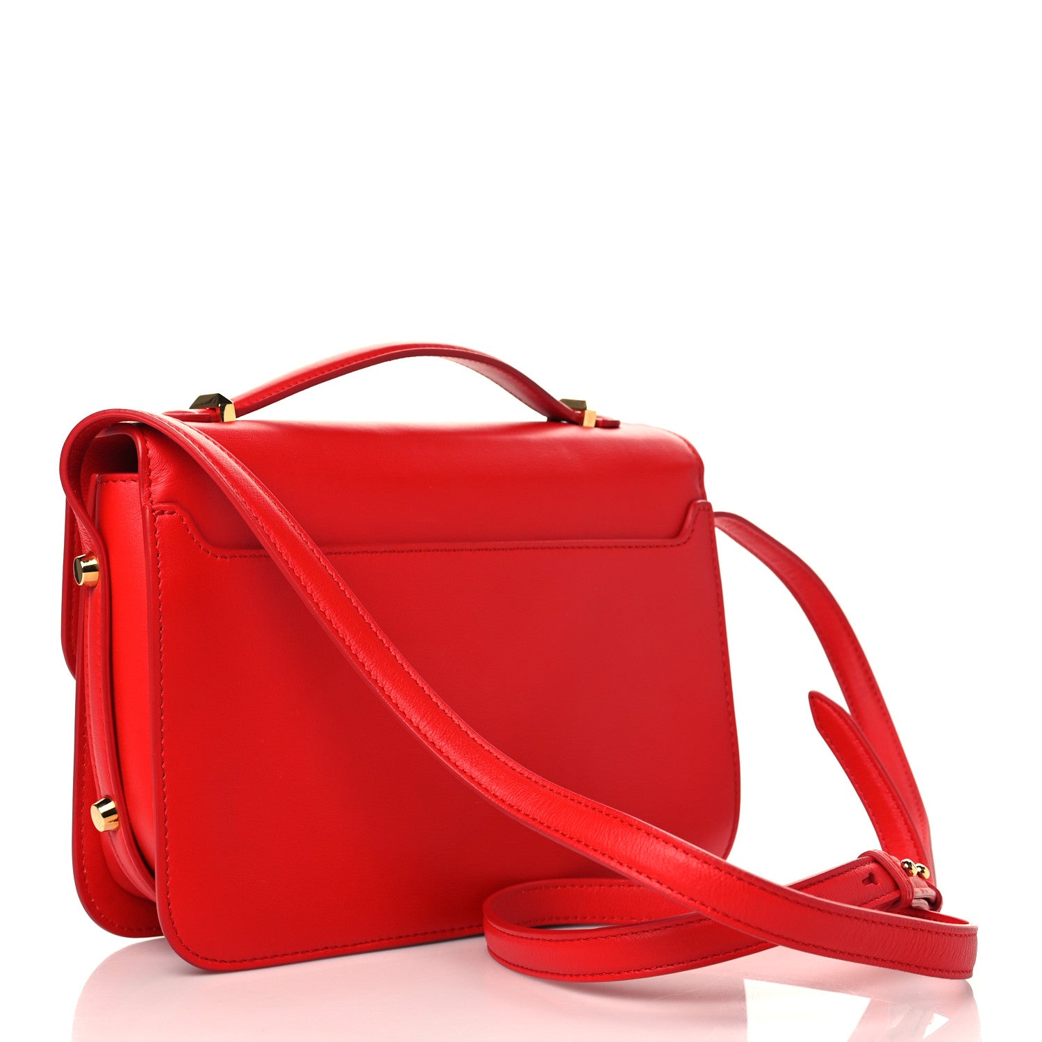 Alexander McQueen Calfskin Small Wicca Shoulder Bag Red 2 of 6