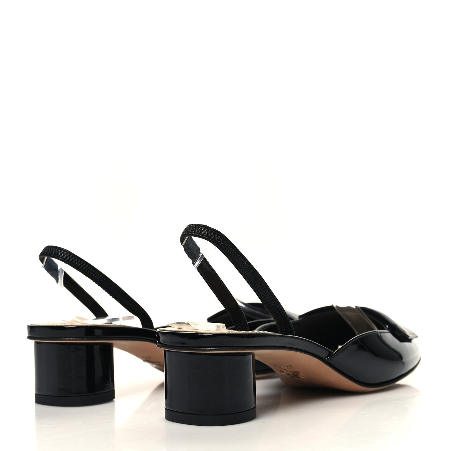 Patent Dior Day Slingback 35mm Pumps 35 Black