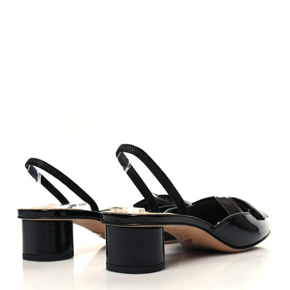 Christian Dior Patent Dior Day Slingback 35mm Pumps 35 Black 4 of 9